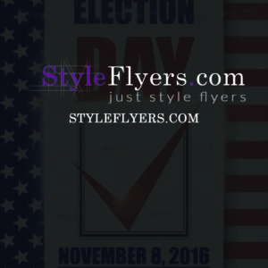 Election Day PSD Flyer Template
