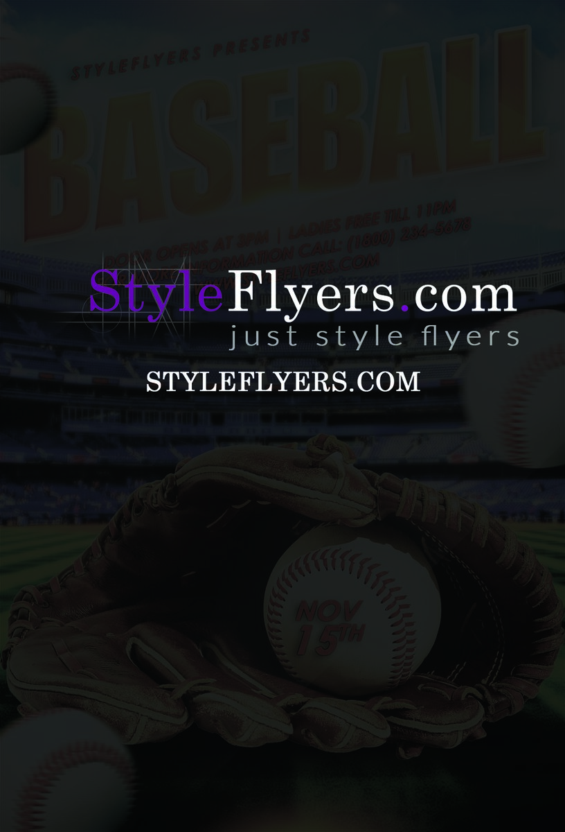 baseball PSD Flyer Template.psd