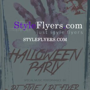 Halloween party PSD Flyer Template