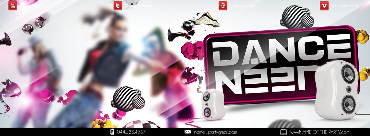 dance queen PSD Flyer Template