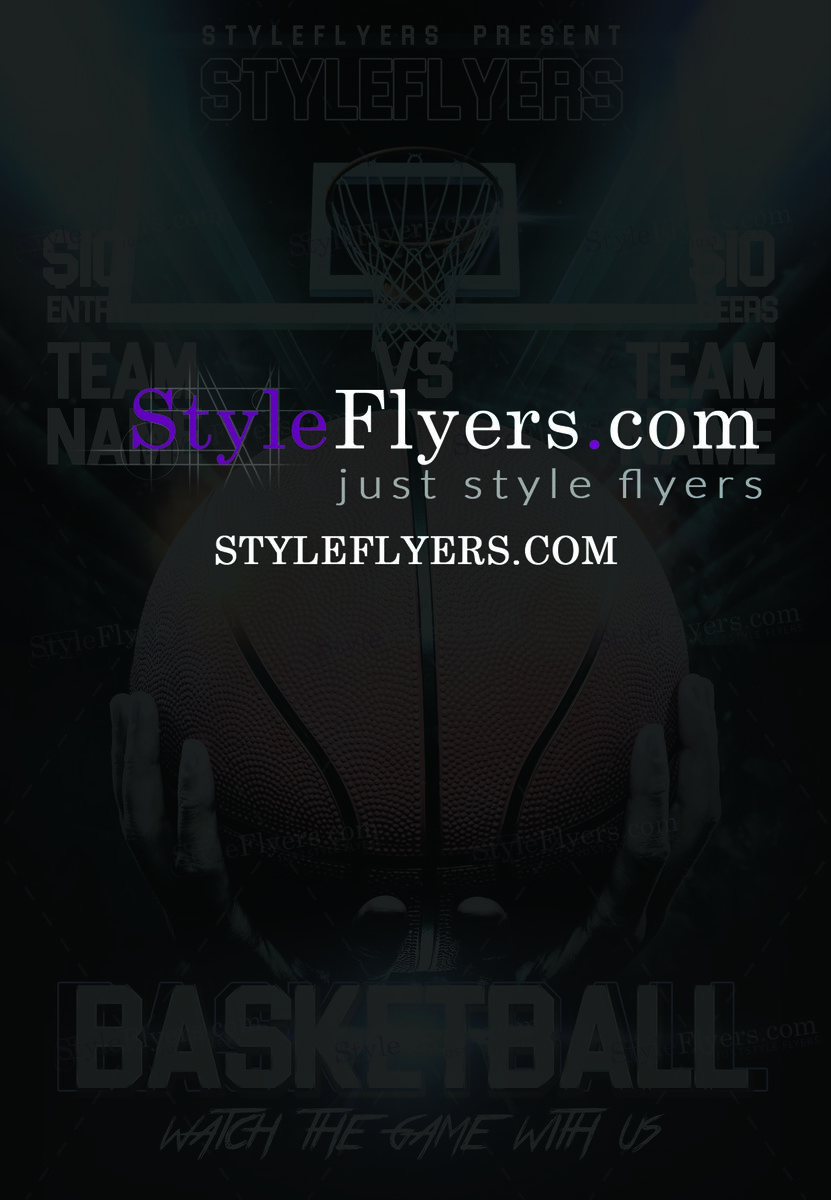 Basketball PSD Flyer Template