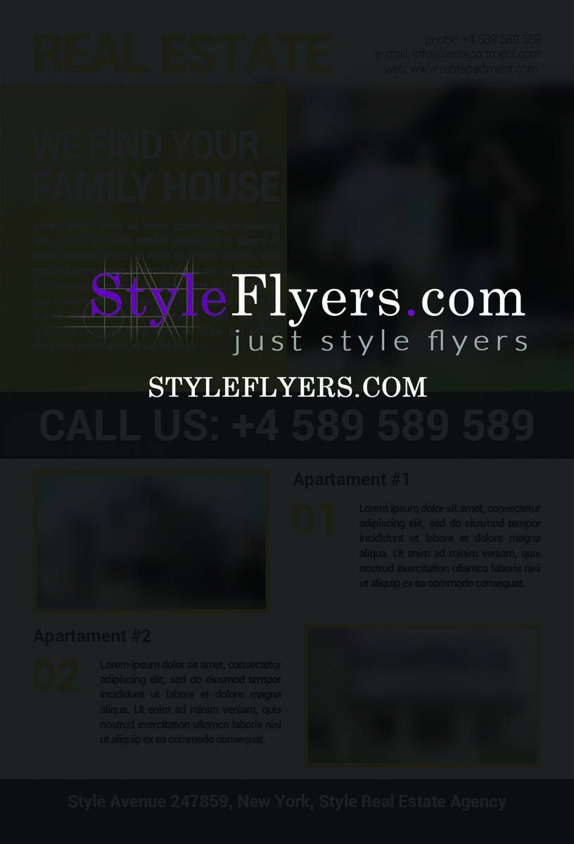 Real Estate PSD Flyer Template