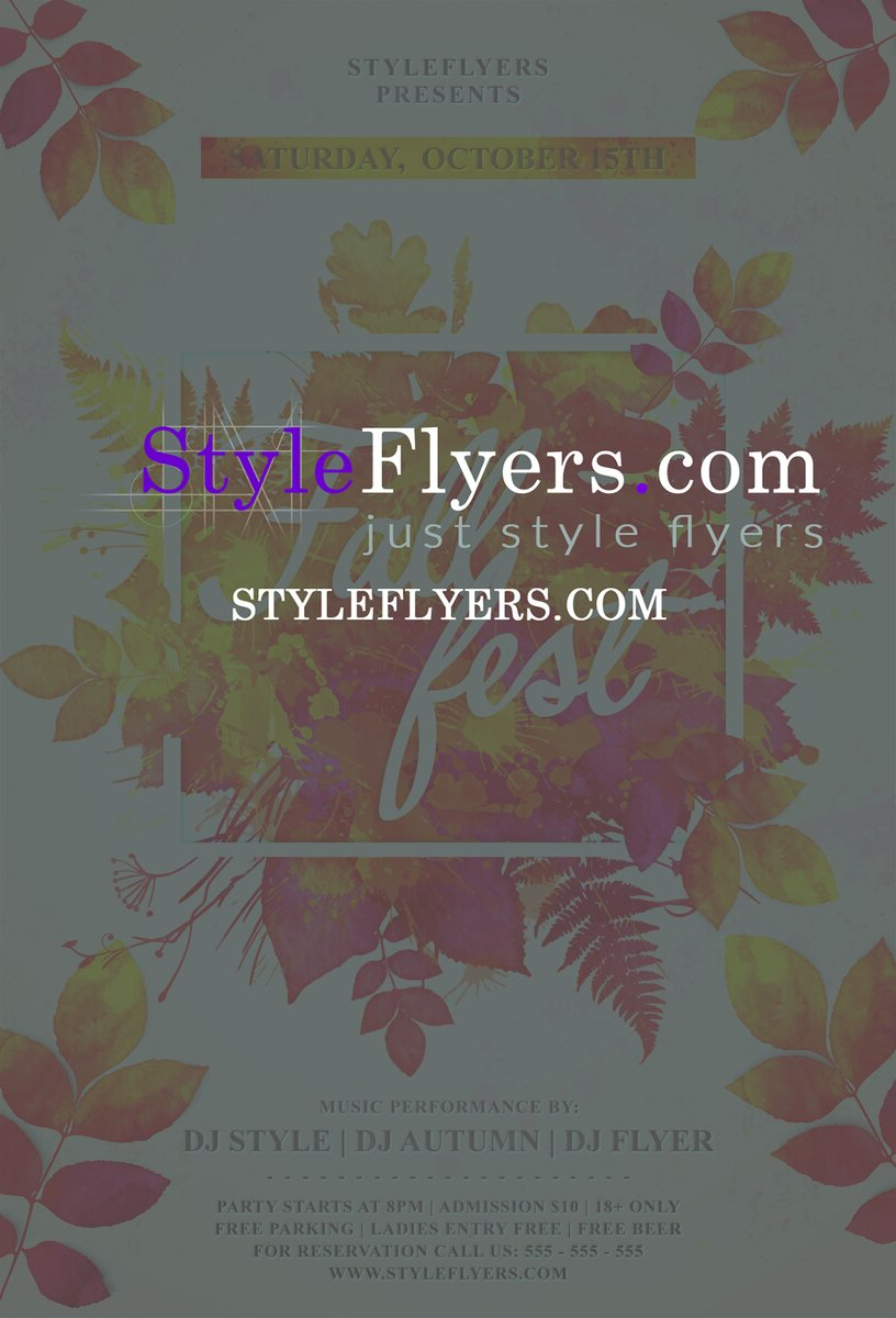 Fall fest PSD Flyer Template1