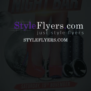 night bar PSD Flyer Template