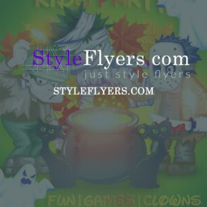 kids halloween PSD Flyer Template