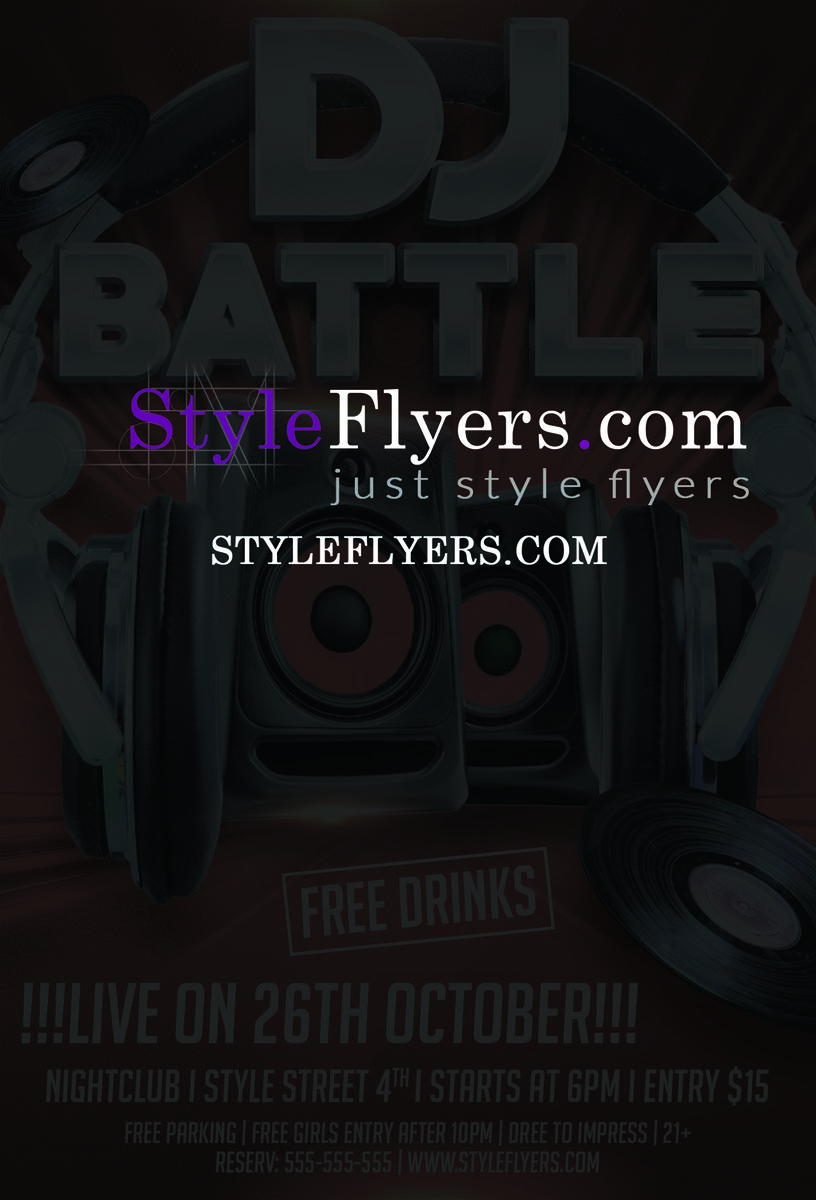 Dj Battle PSD Flyer Template