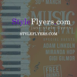 music festival PSD Flyer Template