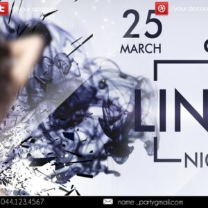 lingerie night party flyer