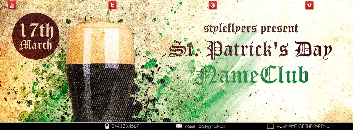 st. Patricks day PSD Flyer Template