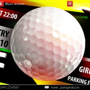 golf PSD Flyer Template