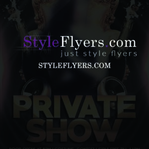private show PSD Flyer Template