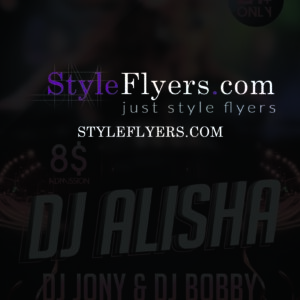 dj alisha PSD Flyer Template