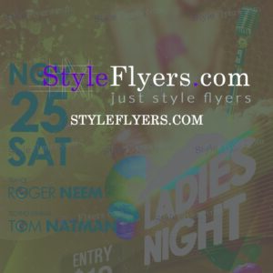 Ladies Night PSD Flyer Template