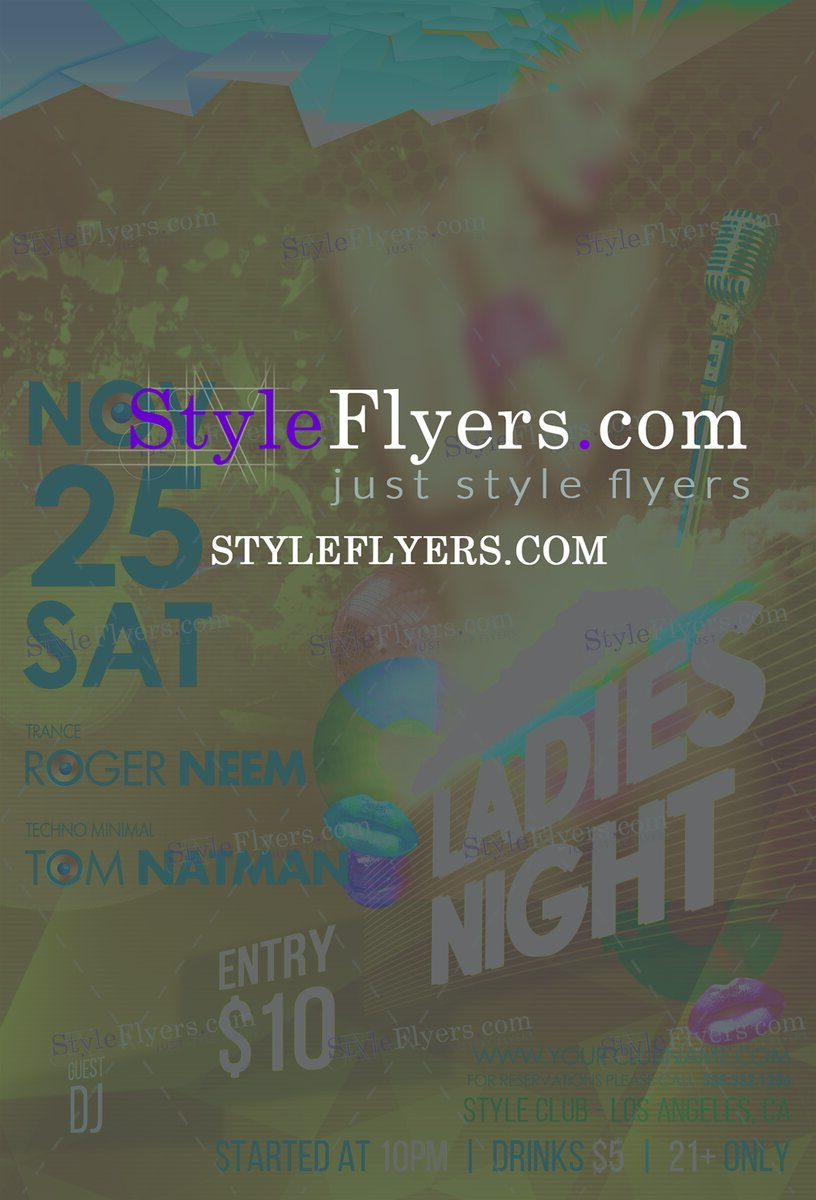 Ladies Night PSD Flyer Template