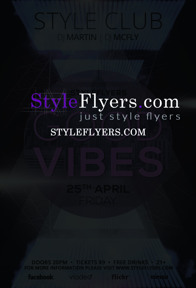 good vibes PSD Flyer Template