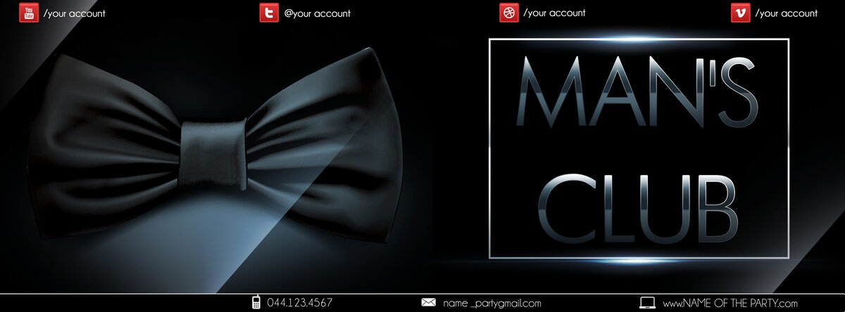 man club PSD Flyer Template