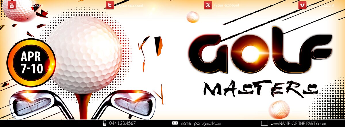 GolfMasters PSD Flyer Template
