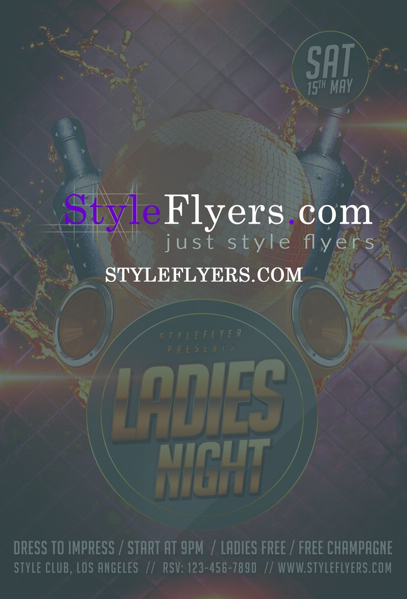 Ladies Night PSD Flyer Template