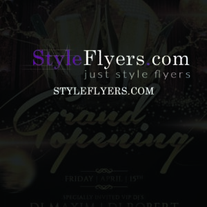 grand oppening PSD Flyer Template