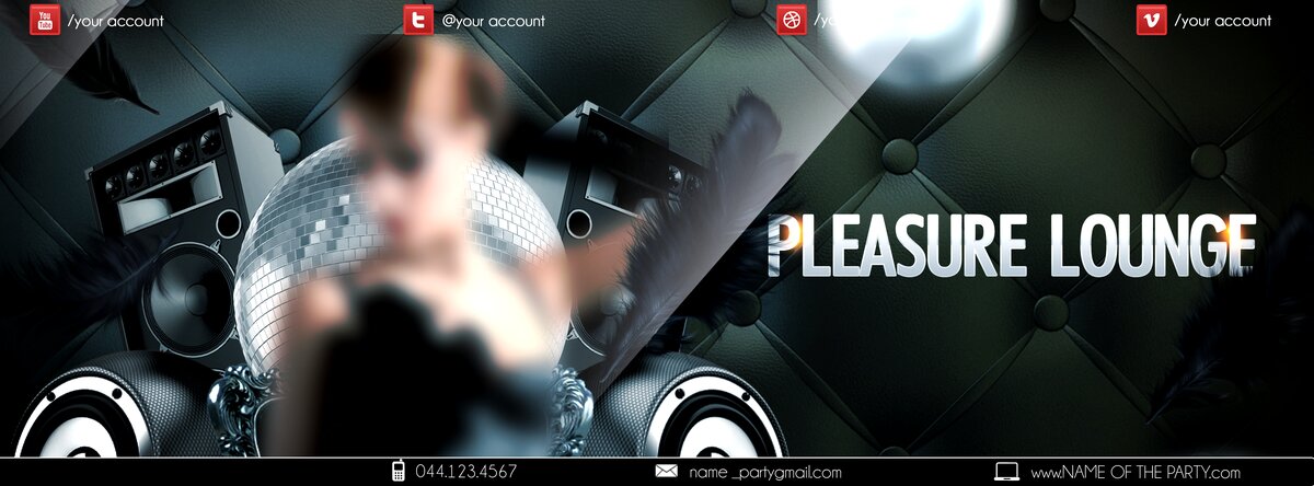 Pleasure Lounge PSD Flyer Template