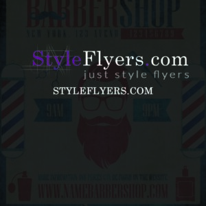 barbershop PSD Flyer Template