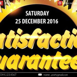 satisfaction guaranteed party PSD Flyer Template