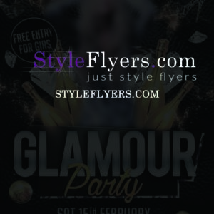 glamour party PSD Flyer Template