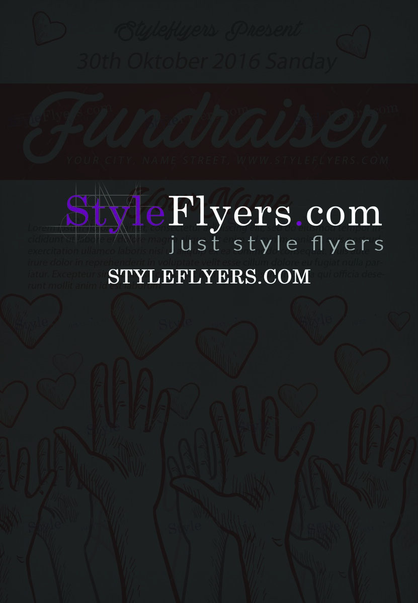 Fundraiser PSD Flyer Template