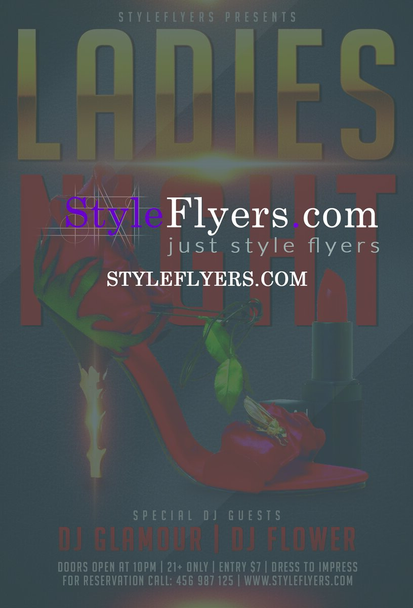 ladies night1 PSD Flyer Template