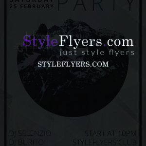 selenzio party PSD Flyer Template