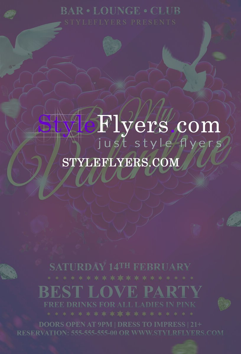 Be my Valentine PSD Flyer Template