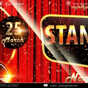 stand up show PSD Flyer Template