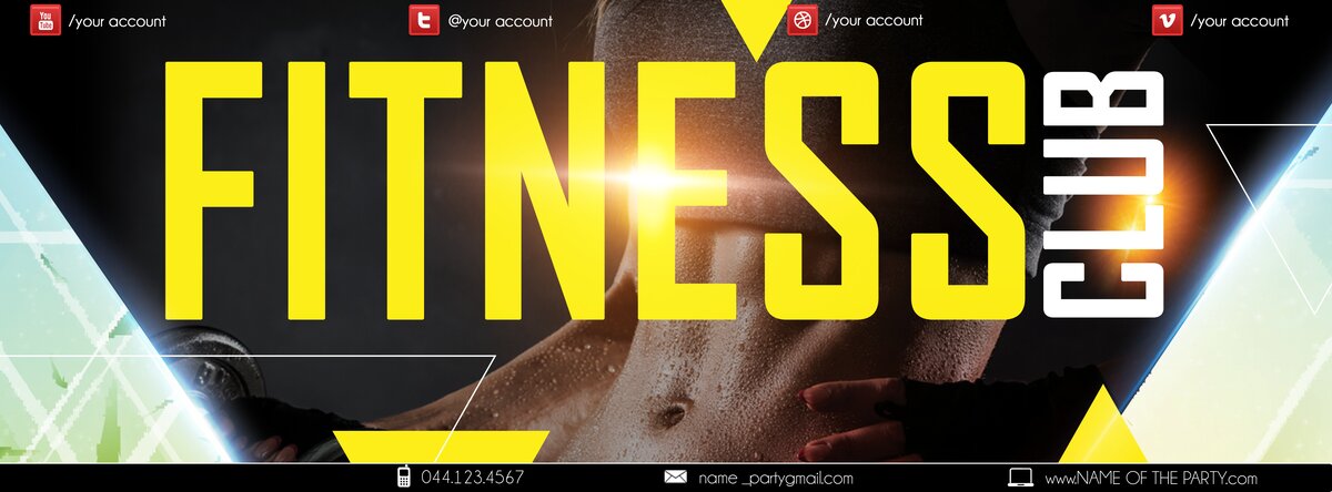 fitness PSD Flyer Template