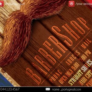 barbershop1 PSD Flyer Template