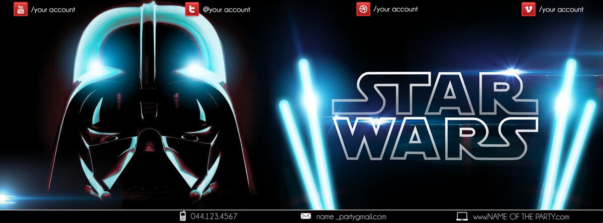 star wars PSD Flyer Template