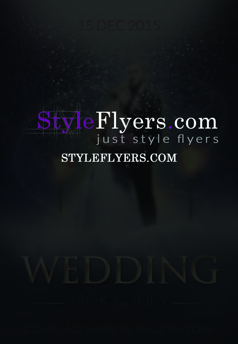 wedding day flyer