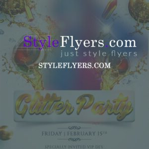 Glitter Party PSD Flyer Template