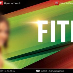 fitness club PSD Flyer Template