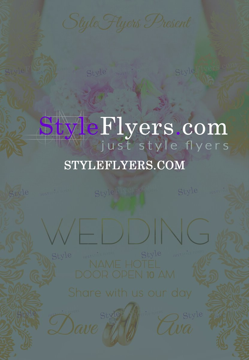 wedding(6) PSD Flyer Template