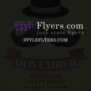 Movember PSD Flyer Template