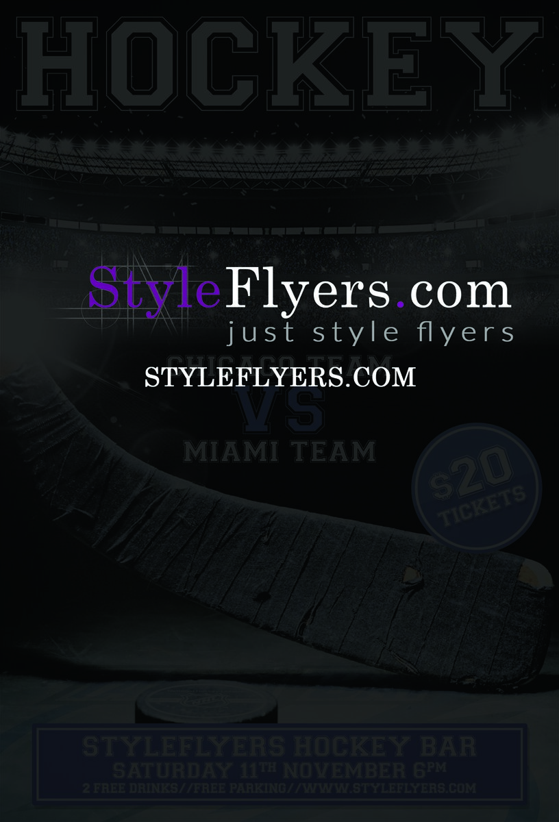 hockey PSD Flyer Template