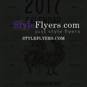 calendar 2017 PSD Flyer Template