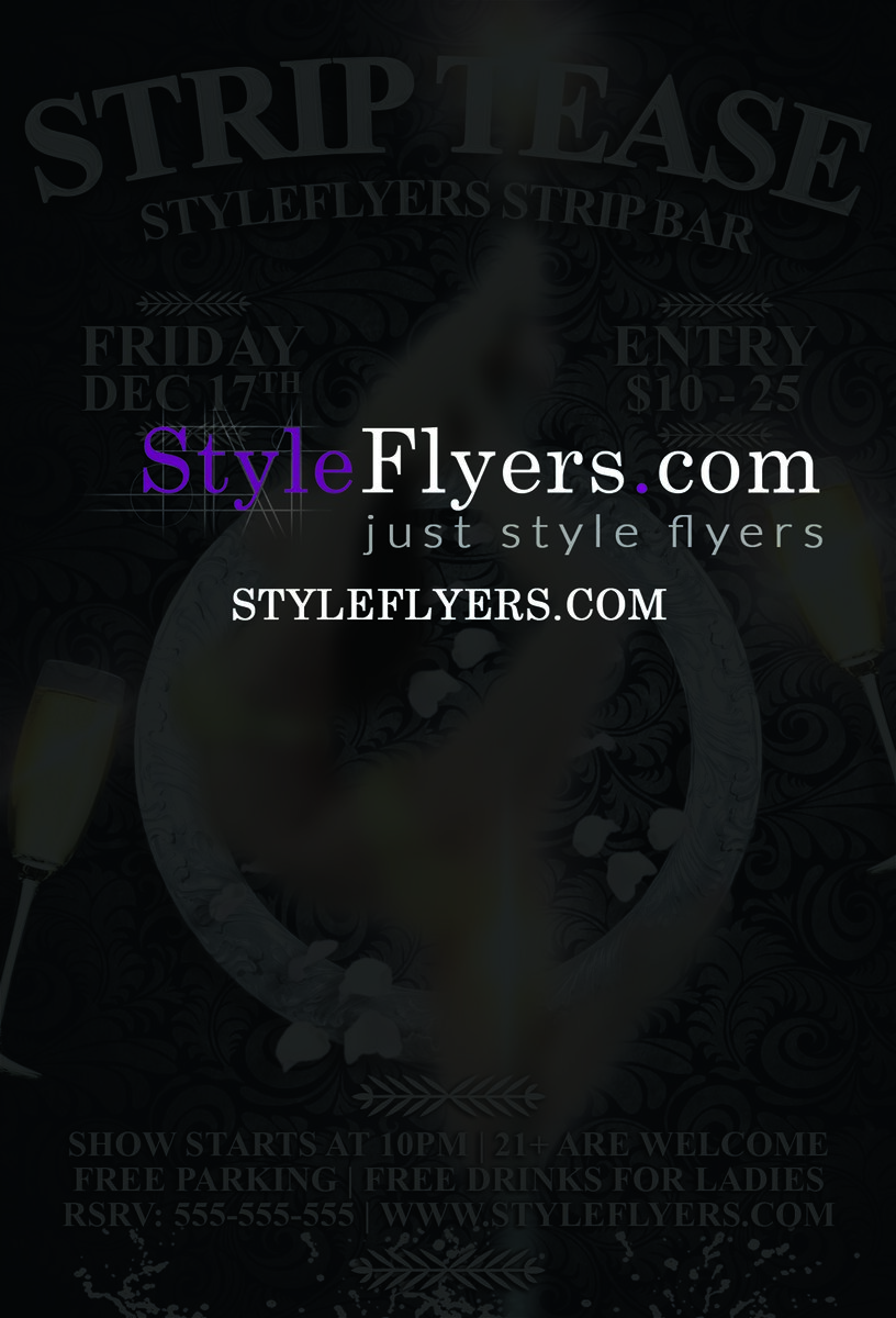 Strip Tease PSD Flyer Template