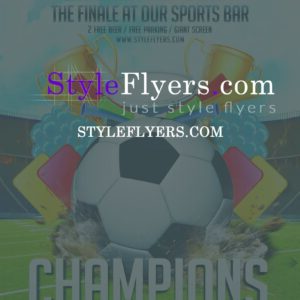 Champions League PSD Flyer Template
