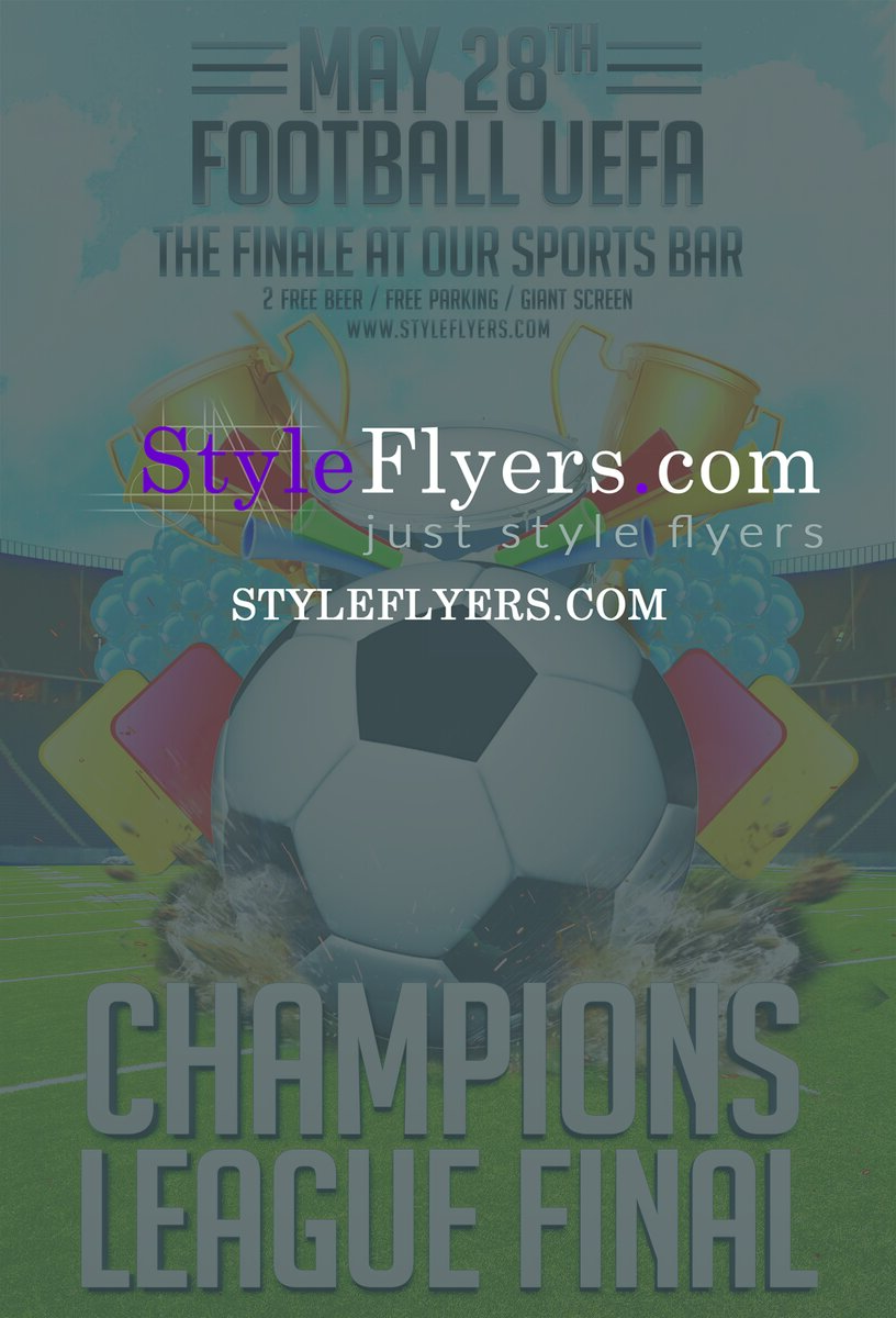 Champions League PSD Flyer Template