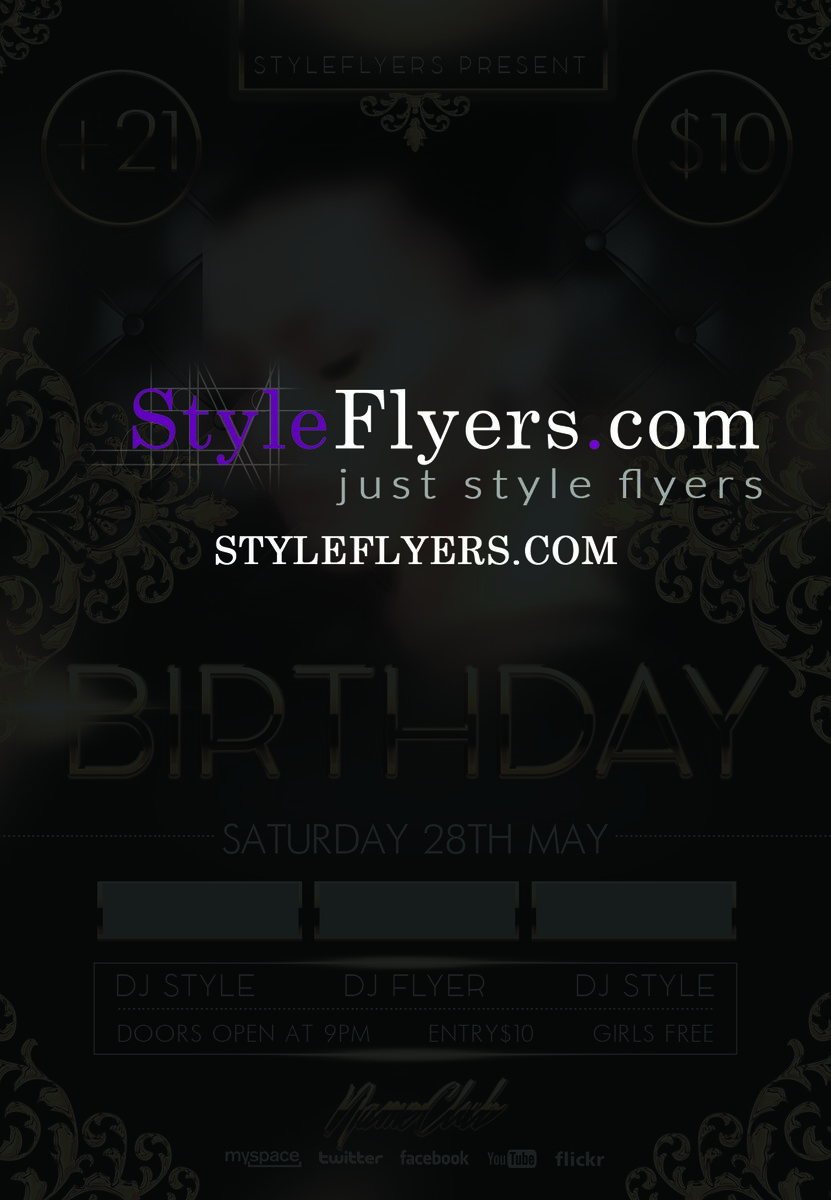 birthday flyer