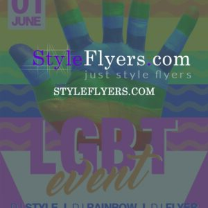 LGBT event PSD Flyer Template