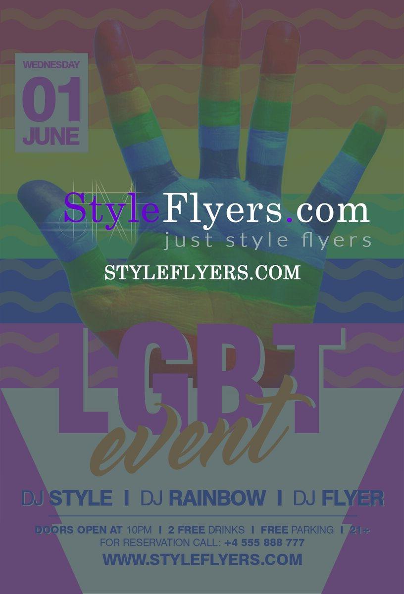 LGBT event PSD Flyer Template