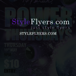 Power Thursdays PSD Flyer Template