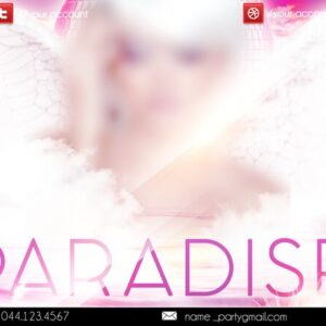 paradise club PSD Flyer Template